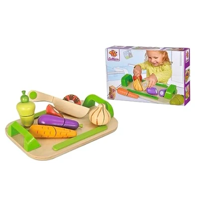 Abbildung von Eichhorn Spiellebensmittel Holztablett mit Gemüse, (12 tlg)