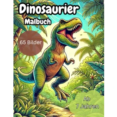 Abbildung von Dinosaurier Malbuch: Ein kreatives Abenteuer für Dino Fans ab 7 Jahren