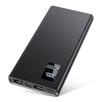 Abbildung von Power Bank 12000 mAh, Small But Strong (USB C Output &amp; Input) 3A External Mobile Phone Batteries with Quick Charging Function, Large Capacity Compatible iPhone 14 13 12