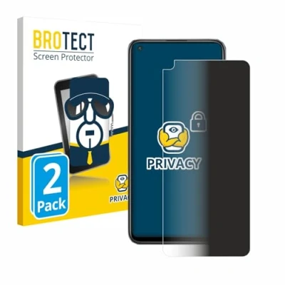 Abbildung von BROTECT (2 Stück Anti Spy Blickschutzfolie für Xiaomi Redmi Note 9T 5G Privacy Screen Protector [Displayschutz Folie, Sichtschutz, Blaulichtfilter]