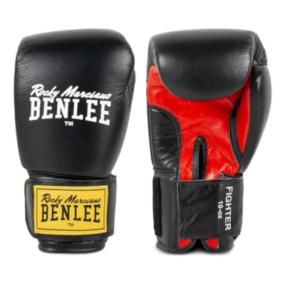 Abbildung von BENLEE Boxhandschuhe aus Leder Fighter Black/Red 14 oz
