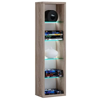 Abbildung von VCM Standregal Holz CD DVD Stand Aufbewahrung Deko Regal Rasato L, 1 tlg.