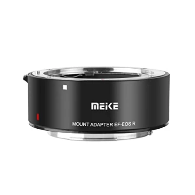 Abbildung von Meike Metall Objektivadapter EF EOSR unterstützt Vollformat und Autofokus Mount Konverter für Canon Objektive an EOS R RP R5 R6 R7 RED Komodo Kameras