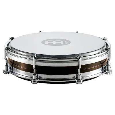 Abbildung von Meinl Percussion TBR06ABS BK Floatune Tamborim (ABS Plastik), 15,24 cm (6 Zoll) Durchmesser, schwarz
