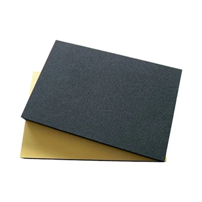 Abbildung von 2 x EPDM Zellkautschuk 8mm Stärke 200mmx300mm einseitig selbstklebend schwarz