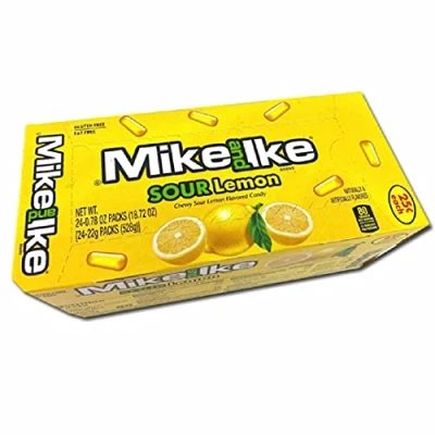 Abbildung von Mike and Ike Sour Lemon 2,2 l Box mit 24 Stück