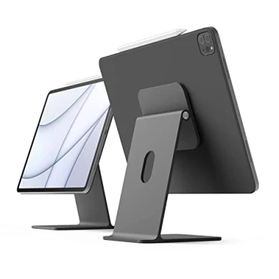 Abbildung von elago Premium Magnetischer Ständer Kompatibel mit iPad Pro 12.9 Zoll [5., 4. Gen], 11 [3., 2. Air 10.9 Mini 8.3 [6. Gen] (Dunkelgrau)