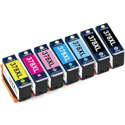 Abbildung von ColorKing 378 378XL Kompatible für Epson XP 8600 Druckerpatronen Expression Photo 8700 Patronen 8605 8505 8500 (7 Farben)