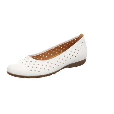 Abbildung von Gabor Klassischer Ballerina, Damen, Größe: 43, Weiss Schuhe