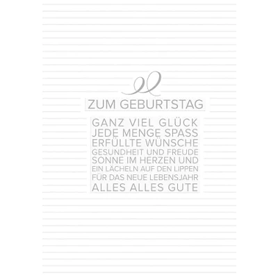 Abbildung von Geburtstagskarte Lifestyle Textkarte Geschenk 11,6 x 16,6 cm