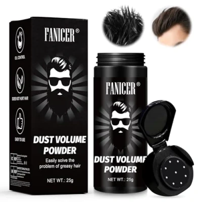 Abbildung von 25G Haarpuder Volumen mit Mattem Effekt,Texture Powder,Haarstyling Puder,Volumen Stylingpuder,Hair Styling Powder,Styling Puder Matt Look,Frauen &amp; Männer, Griffigeres Haar,Einfach Aufzutragen