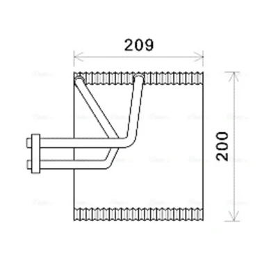 Abbildung von Verdampfer, Klimaanlage AVA COOLING CTV045