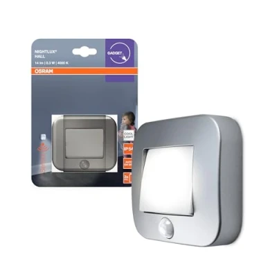 Abbildung von OSRAM Nachtlicht NIGHTLUX HALL, silber Sensor, Batterie IP54
