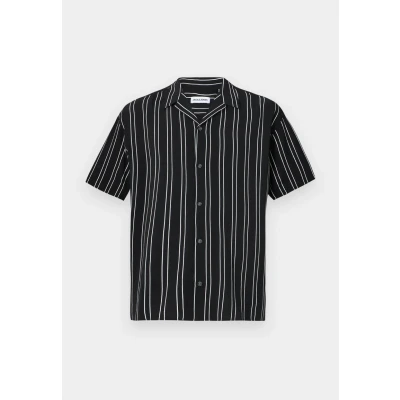 Abbildung von Jack &amp; Jones Jjejeff Stripe Resort SS SN Hemd, Herren, Größe: Small, Black