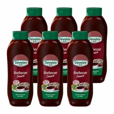 Abbildung von 6x Develey &#039;Barbecue Sauce&#039; Salsa Barbecue, 875 ml