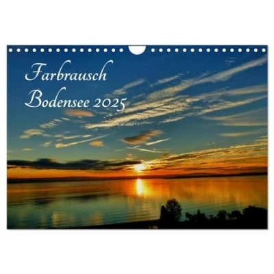 Abbildung von Farbrausch Bodensee (Wandkalender 2025 DIN A4 quer), CALVENDO Monatskalender