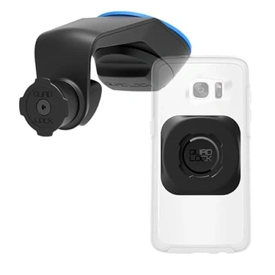 Abbildung von Quad Lock Handyhalterung Auto für Windschutzscheibe/Armaturenbrett mit MAG Adapter Smartphone