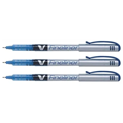 Abbildung von Pilot Faserschreiber V Fineliner 0,5mm Rundspitze blau
