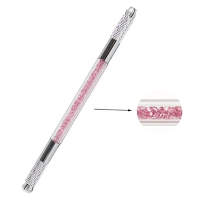 Abbildung von Xiaoyu 3 in 1 Kristall Multifunktions manuelle Tattoo dauerhafte Make up Augenbrauen Stift Microblading rosa