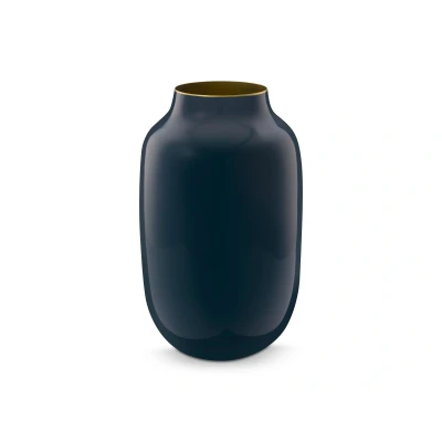 Abbildung von PIP STUDIO Vase Metall oval mittelblau 30cm