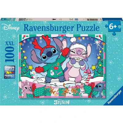 Abbildung von Ravensburger Disney Stitch Christmas Puzzle 100 Teile