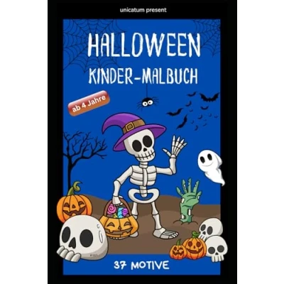 Abbildung von Halloween Malbuch: Ausmalbuch für Kinder ab 4 Jahre