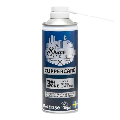 Abbildung von The Shave Factory Clippercare Spray Effiziente Pflege der Haarschneidemaschine, Kühlmittel, Schmiermittel und Reiniger in einem für professionelle Ergebnisse bei jedem Gebrauch (3in1 Spray)