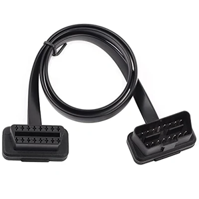 Abbildung von Keenso Auto OBD2 Diagnosekabel, 16 Polig Stecker auf Buchse Diagnoseadapter Verlängerungskabel Draht Flach OBDII Flachbandkabel Diagnose Adapter Stecker(60CM)