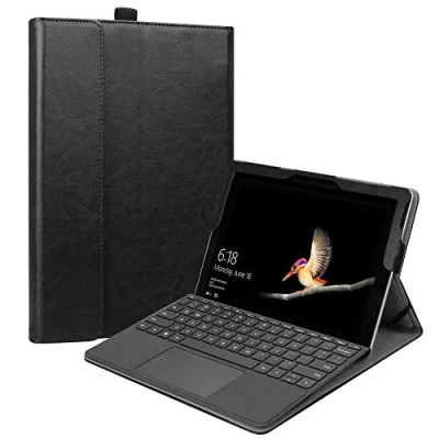 Abbildung von Fintie Hülle für Microsoft Surface Go 4 (2023) / 3 (2021) 2 (2020) (2018) 10 Zoll Tablet, Multi Sichtwinkel Schutzhülle, Type Cover Kompatibel, Schwarz