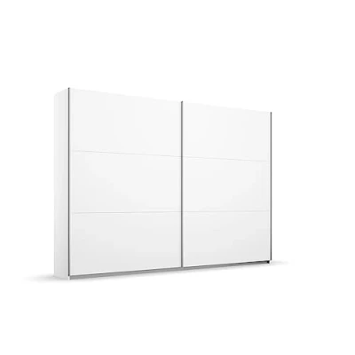 Abbildung von Rauch Möbel Aurelio Schrank Kleiderschrank Schwebetürenschrank, Alpinweiß, 2 türig, inkl. 3 Kleiderstangen, Einlegeböden BxHxT 261x210x59 cm