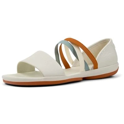 Abbildung von Camper Right NINA Twins Riemensandalette, Damen, Größe: 39, Weiß natural Schuhe