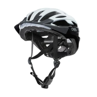 Abbildung von O&#039;NEAL Mountainbike Helm Urban Trail Riding Leichtgewicht: nur 310g, große Ventilatoren zur Belüftung, Robustes ABS Helmet Outcast Split V.22 Erwachsene Schwarz Weiß S/M
