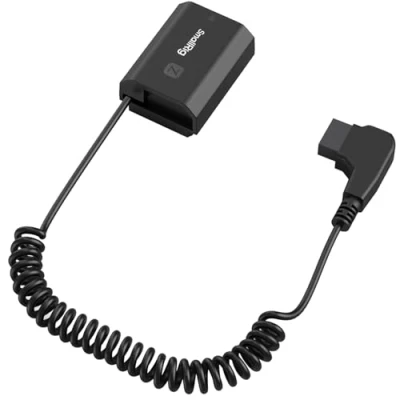 Abbildung von SMALLRIG D Tap auf NP FZ100 Dummy Akku, Spiral Stromkabel für Sony A7R V, A7S III, IV, A7 A7C, A6600, A6700, A1, A9, A9II 4253B