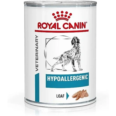 Abbildung von Royal Canin Veterinary Hypoallergenic Mousse 12 x 400 g Diät Alleinfuttermittel für ausgewachsene Hunde Mit hydrolysiertem Protein Zur Unterstützung der Hautbarriere
