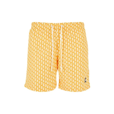 Abbildung von Urban Classics Pattern Badeshorts, Herren, Größe: 4XL, Magicmangoseahorse
