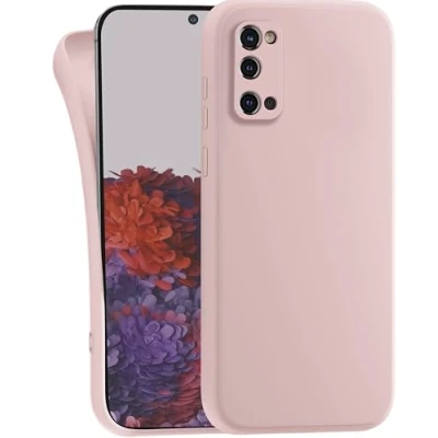 Abbildung von MyGadget Hülle kompatibel mit Samsung Galaxy S20 robuste Handyhülle TPU Case Slim Silikonhülle Back Cover Kratzfest Schutzhülle Matt Rosa