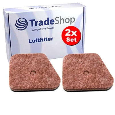Abbildung von 2x Trade Shop Ersatz Luftfilter Schaumfilter für Stihl FS 90 R, 100, 100 RX, 110, 110 X, 130