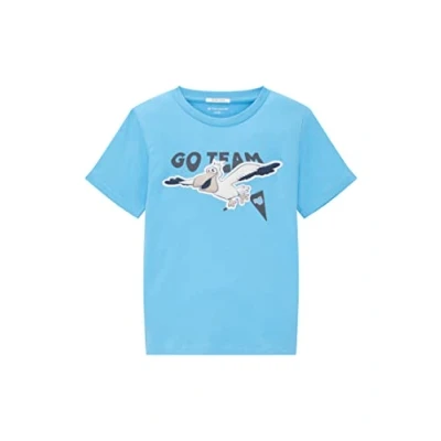 Abbildung von TOM TAILOR Jungen Kinder T Shirt mit Print 1035195, Blau, 92 98