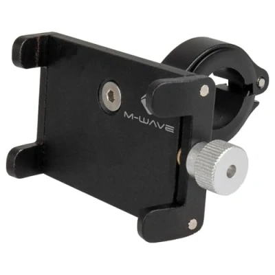 Abbildung von M Wave Unisex Erwachsene Bike Mount AL Smartphone Halter, Schwarz, 60 95 mm