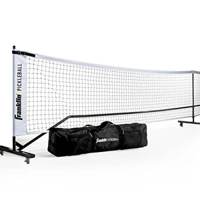 Abbildung von Franklin Sports Pickleball Net Official Size with Wheels Superior Portability
