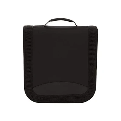 Abbildung von Amazon Basics CD und DVD Tasche für 128 Discs, Nylon (Schwarz)
