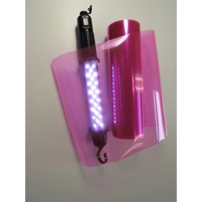 Abbildung von Könighaus (5,89/m2) Scheinwerfer Tönungsfolie Pink (Rückleuchten Blinker Nebelleuchten) 20 x 30 cm