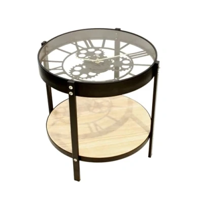 Abbildung von HOME DECO FACTORY Beistelltisch, Iron, Schwarz/Transparent, One Size