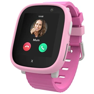 Abbildung von XPLORA X6 Play wasserdichte Telefon Uhr für Kinder (mit SIM Karte) 4G, Anrufe, Nachrichten, Schulmodus, SOS Funktion, GPS, Kamera, Schrittzähler inkl kostenlosem Tarif Vertrag 3 Mon. (ROSA)