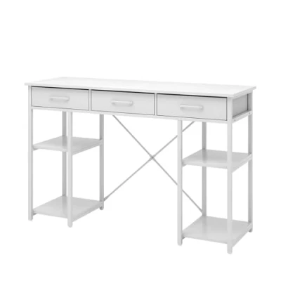 Abbildung von Vicco Schreibtisch Chino, Weiß, 120 x 78 cm mit 3 Schubladen