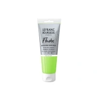 Abbildung von Lefranc Bourgeois 300482 Flashe Acrylfarbe &amp; Vinylfarbe, hochpigmentiert, elastisch, lichtecht, alterungsbeständig, matt, für den Innen Außenbereich, 80ml Tube Feuriggrün