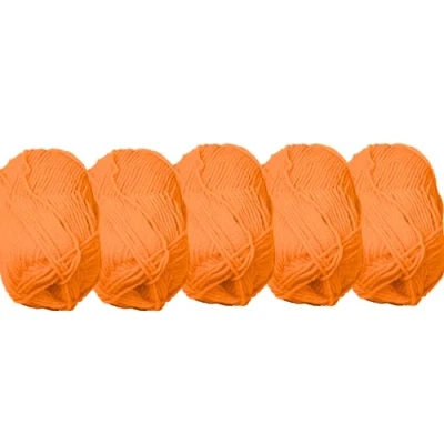 Abbildung von UV FLOOR Set mit 5 Neon Garnknäueln Spezielles Schwarzlicht orange Wolle Zubehör String Art