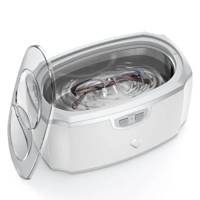 Abbildung von LifeBasis Ultraschallreinigungsgerät 420ml Brillenreinigungsgerät Ultraschallreiniger Ultraschallgerät 45kHz Zahnersatz Reinigungsbäder für Brillen Schmuck Uhren 30W Ultraschall Ultrasonic Cleaner