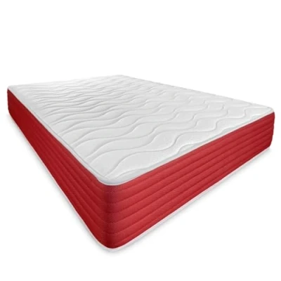 Abbildung von DUÉRMETE ONLINE Viskoelastische Lite Matratze, wendbar, fest und bequem, für Winter/Sommer, Weiß, Höhe 30 cm, 90 x 200 cm