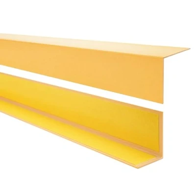Abbildung von Quest PVC Winkelprofil Kunststoff Selbstklebend Kantenschutz Eckenschutz Eckleiste Winkelleiste, 20x10mm, 150cm, gold